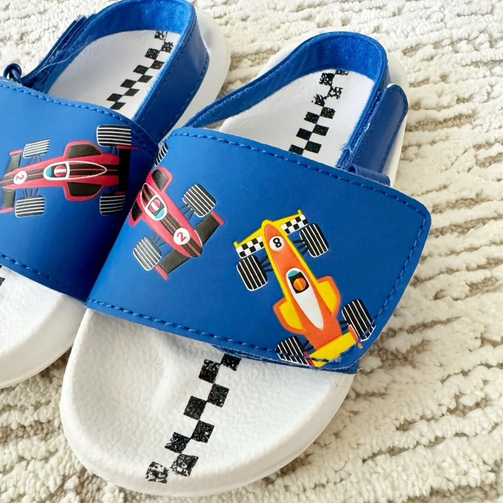 Gymboree race cars sandals, toddler size 9